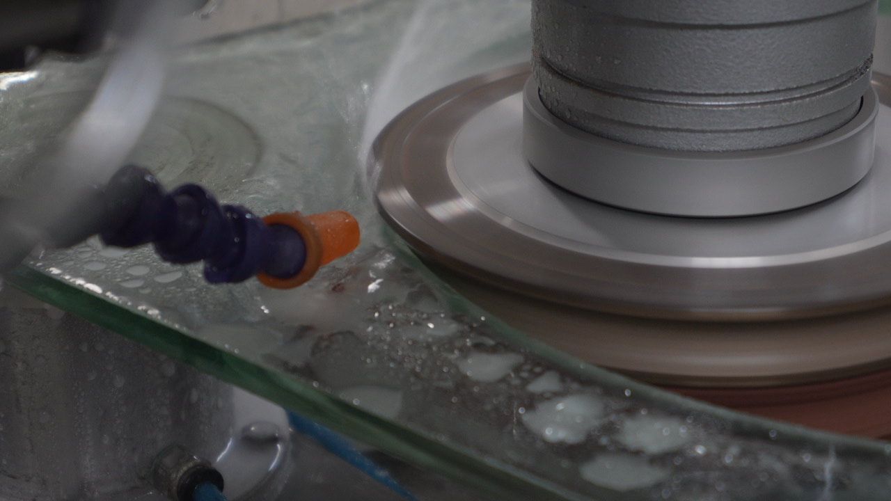 Semi-Automatically Industrial Glass Grinder