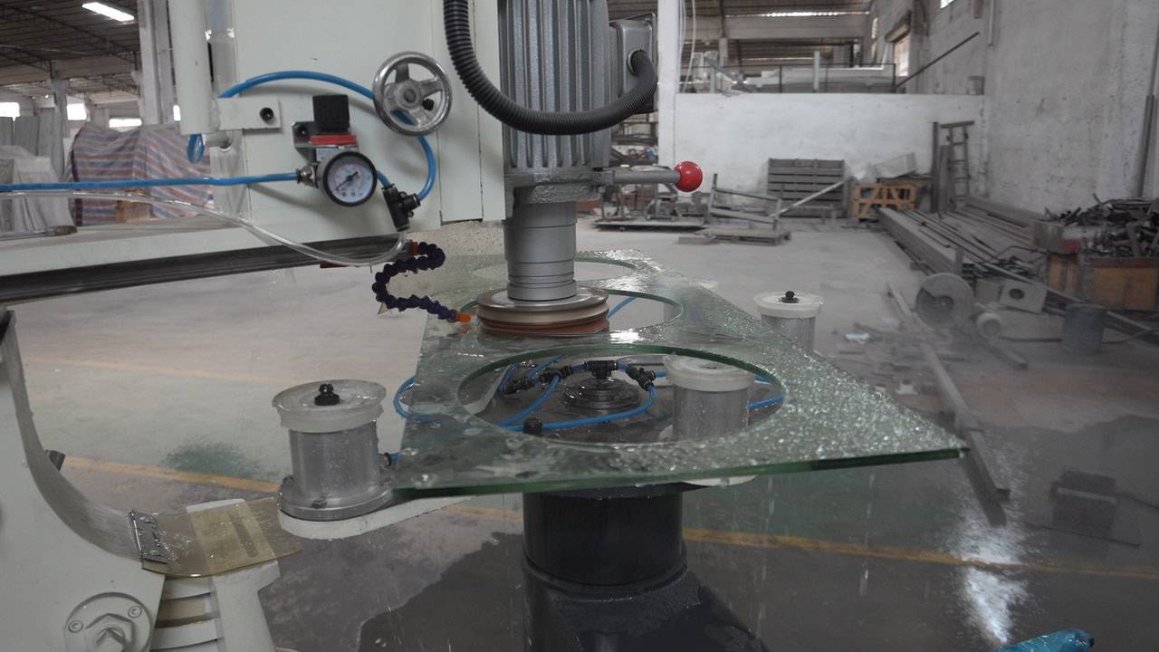 Semi-Automatically Industrial Glass Grinder