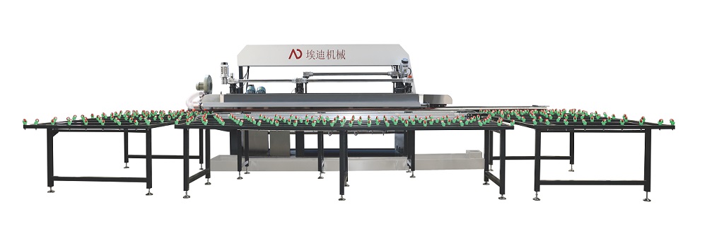10 Motors 45 Degree Horizontal Glass Edge Grinding Machine